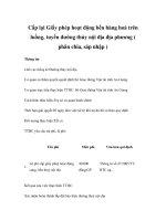 Cấp lại Giấy phép hoạt động bến hàng hoá trên luồng, tuyến đường thủy nội địa địa phương ( phân chia, sáp nhập ) pot