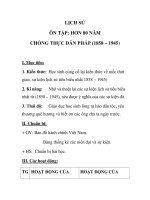 LỊCH SỬ ÔN TẬP: HƠN 80 NĂM CHỐNG THỰC DÂN PHÁP (1858 – 1945) doc
