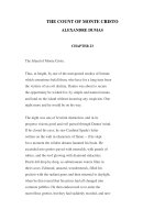 THE COUNT OF MONTE CRISTO ALEXANDRE DUMAS CHAPTER 23 pptx