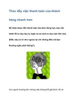 Thúc đẩy việc thanh toán của khách hàng nhanh hơn ppt