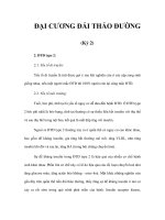 ĐẠI CƯƠNG ĐÁI THÁO ĐƯỜNG (Kỳ 2) pdf