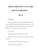 BỆNH PARKINSON VÀ CÁC HỘI CHỨNG PARKINSON (Kỳ 2) ppsx