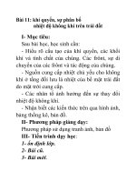 Địa lý lớp 10 Bài 11 doc