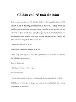 Cô dâu chú rể tuổi lên năm pptx