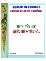 Di truyền học quần thể và tiến hoá ppsx