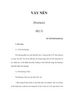 VẨY NẾN (Psoriasis) (Kỳ 2) potx