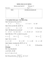 đề A-B -KT đại 9 15'''' chương I