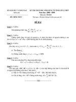 Đề Thi HSG Toán 12 - Tỉnh Gia Lai [2008 - 2009] pdf