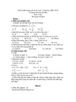 Đề thi cuối kỳ II- Môn Toán- Lớp 5