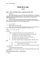 đề cương môn học kinh tế vĩ mô