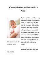 Cha mẹ sinh con, trời sinh tính? Phần 1 ppsx