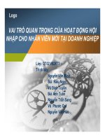 Vai trò quan trọng của hoạt động hội nhập cho nhân viên mới tại doanh nghiệp