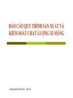 Quy trình sản xuất xi măng -phanquangthoai@yahoo.com docx