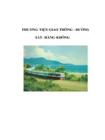 PHƯƠNG TIỆN GIAO THÔNG - ĐƯỜNG SẮT- HÀNG KHÔNG potx
