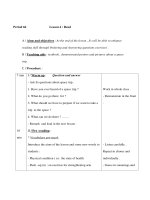 Giáo án Anh văn lớp 9 - Unit 10 Life on other planets - Period 66 - Lesson 4 : Read pot