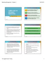 Chiến lược và kế hoạch marketing