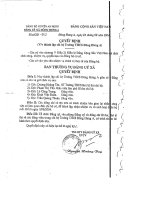 Quyết định thành lập chi bộ