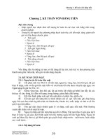 Kinh tế tài chính - Chương 2 - Kế toán vốn bằng tiền pdf