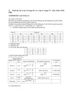 Trình bày lại ví dụ 3.4 trang 161 và 4.2 trang 171 Giáo trình XSTK 2009 pps
