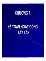 KẾ TÓAN HỌAT ĐỘNG XÂY LẮP