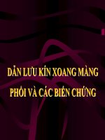 Bài giảng Dẫn lưu màng phổi (Phần 1) pdf