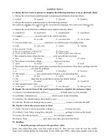 MỘT SỐ ĐỀ THI THỬ LỚP 10