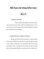 Rối loạn cân băng kiềm toan (Kỳ 2) docx