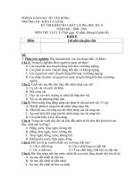 Đề thi hkII, lớp 8 có đáp án