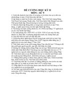 Đề cuơng sử 9 học kỳ II năm học 2009-2010