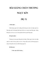 BÀI GIẢNG CHẤN THƯƠNG NGỰC KÍN (Kỳ 1) docx