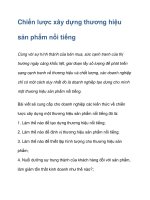 Chiến lược xây dựng thương hiệu sản phẩm nổi tiếng pot