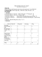 ma trận +  đề thi học ki lớp 11