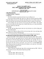 Báo cáo Tổng kết chi bộ 2008-2010