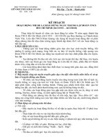 KẾ HOẠCH HOẠT ĐỘNG 26/3