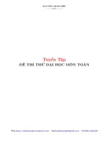 20 đề thi thử đại học môn toán 2014 thầy nguyễn minh hiếu có đáp án