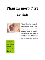 Phản xạ moro ở trẻ sơ sinh docx
