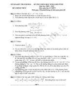 Đề Thi HSG Thanh Hóa 2010