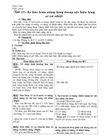 GIÁO ÁN VẬT LÝ 8- TIẾT 31