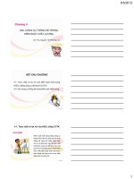 CÁC CÔNG CỤ THỐNG KÊ TRONG KIỂM SOÁT CHẤT LƯỢNG