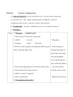 Giáo án Anh văn lớp 9 - Unit 10 Life on other planets - Period 68 - Lesson 6 : Language focus pptx