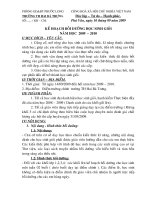 Kế hoạch bồi dưỡng học sinh giỏi.