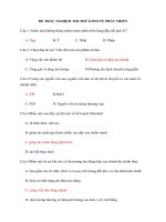 đề trắc nghiệm thi thử môn kinh tế phát triển