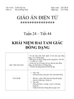 T42, Bai 4: Khai niem hai tam giac dong dang(GA thi GVG Tinh)
