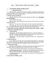 Bài 1 : TRIẾT HỌC & TRIẾT HỌC MÁC – LÊNIN potx