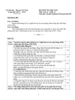 DE THI HOC KI II KHOI 12 CO DAP AN