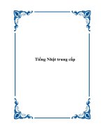 tài liệu trung cấp tiếng nhật