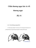 Chấn thương ngực kín và vết thương ngực (Kỳ 4) ppt