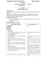 GIÁO ÁN L2- TUẦN 29;30;31;32(CKTKN)