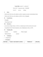 Giáo án Anh văn lớp 11 - Unit 15 - Lesson : writing doc