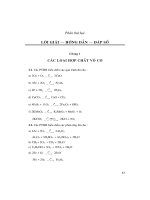 Đáp án chương 1,2,3,4